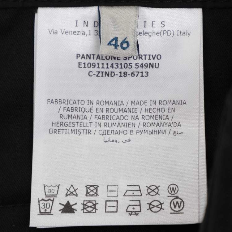 Pre Owned Moncler Black Cotton Trouser XXL