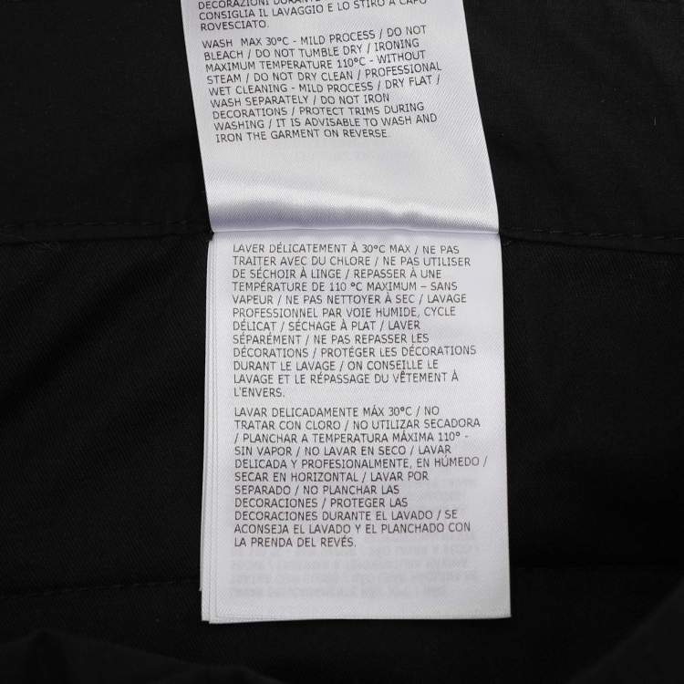 Pre Owned Moncler Black Cotton Trouser XXL