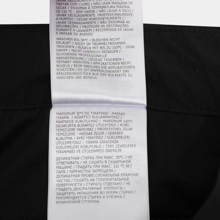 Pre Owned Moncler Black Cotton Trouser XXL