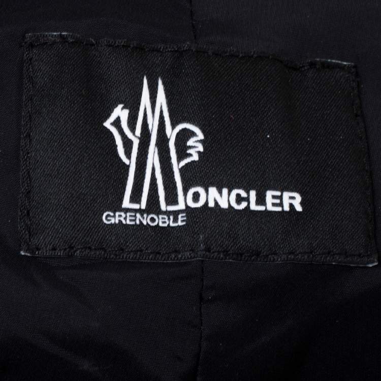 Pre Owned Moncler Grenoble Red Corduroy Straight Fit Overalls S