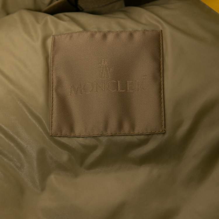 Pre Owned Moncler Lime Green Quilted Puffer Vest XL
