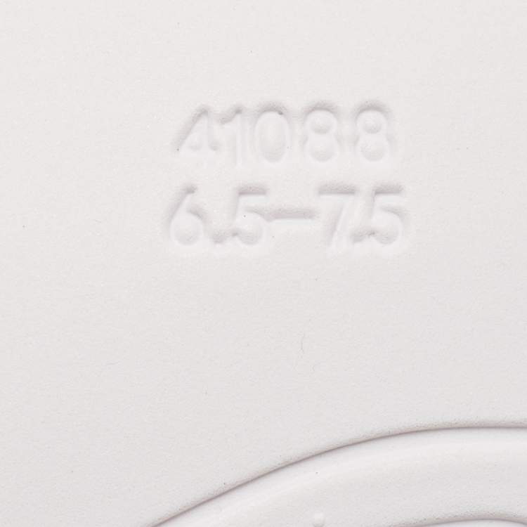 Pre Owned Moncler X Adidas NMD Size 42 White Canvas and Nylon Low Top Sneakers