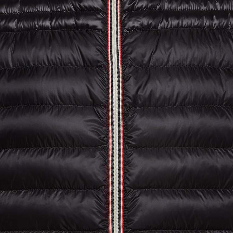 Pre Owned Moncler Black Nylon Puffer Down Jacket XXL