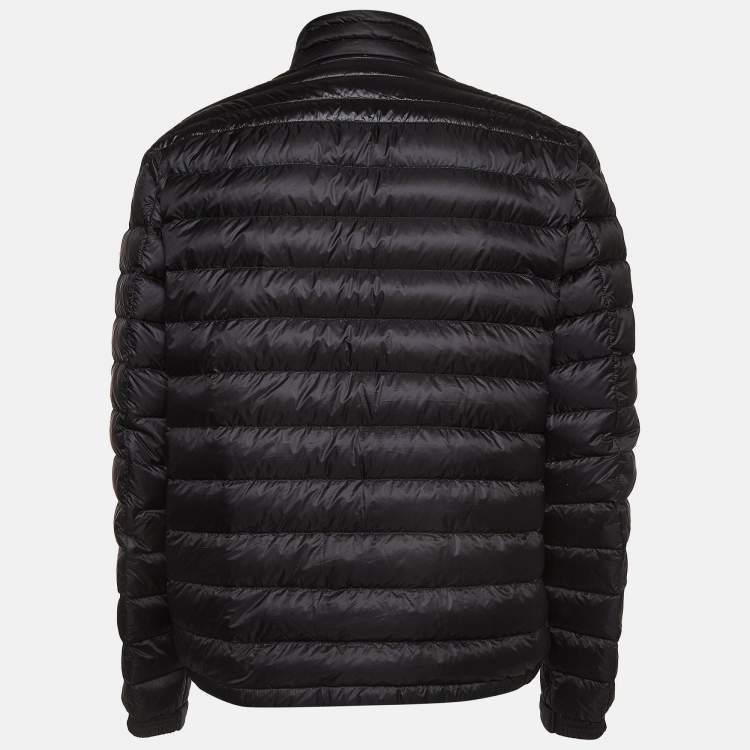 Pre Owned Moncler Black Nylon Puffer Down Jacket XXL