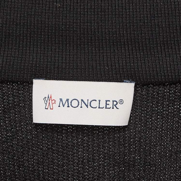 Pre Owned Moncler Black Synthetic and Cotton Puffer Jacket XXL