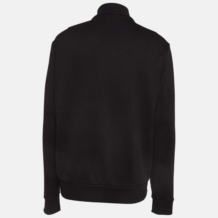 Pre Owned Moncler Black Synthetic and Cotton Puffer Jacket XXL