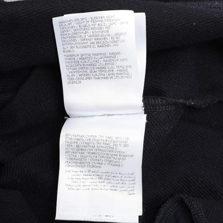 Pre Owned Moncler Navy Blue Cotton Drawstring Track Pant XL