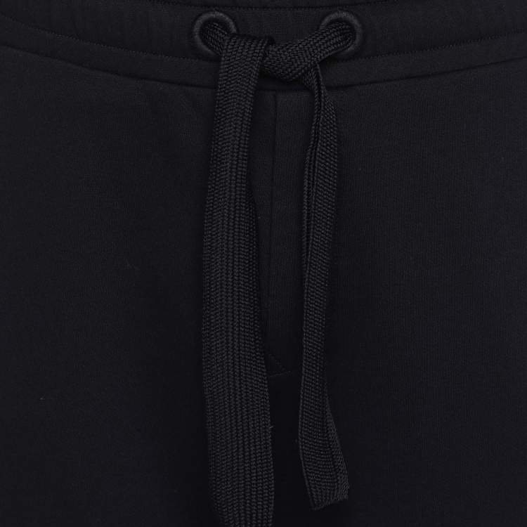 Pre Owned Moncler Navy Blue Cotton Drawstring Track Pant XL