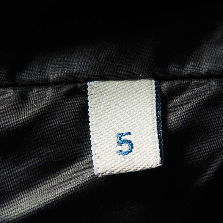 Pre Owned Moncler Black Synthetic Hooded Zip-Up Naples Gilet Down Jacket XL