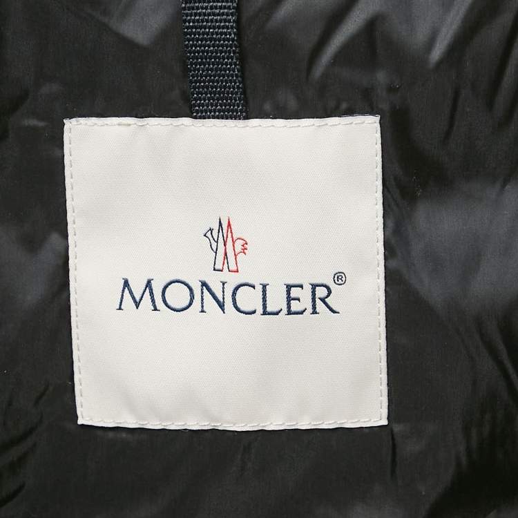 Pre Owned Moncler Black Nylon Aubin Quilted Shell Down Jacket M