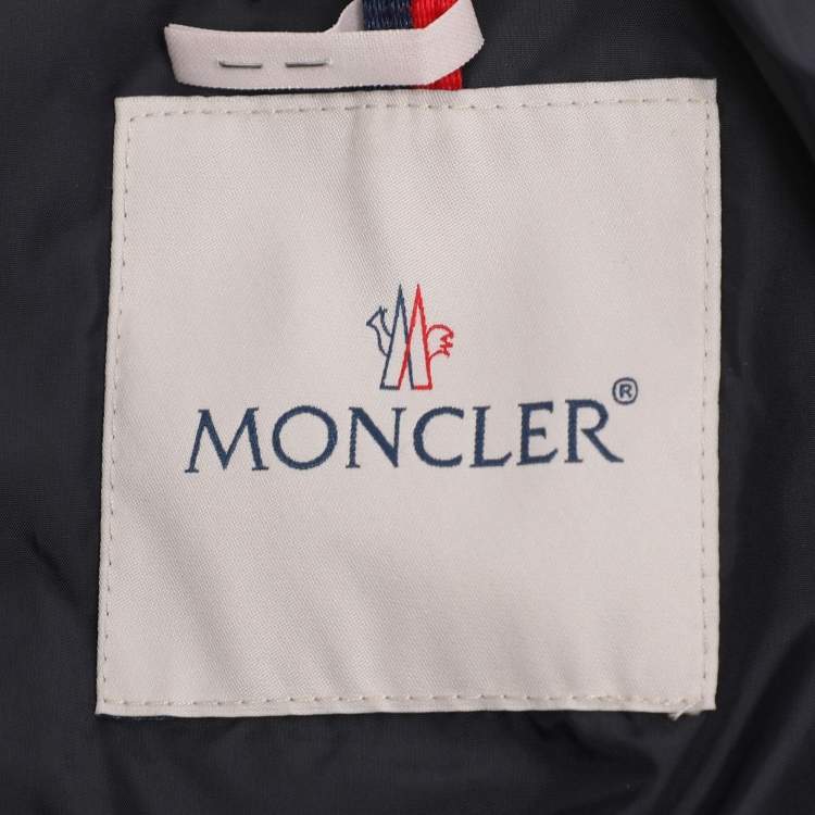 Pre Owned Moncler Navy Blue Nylon Puffer Jacket XXL