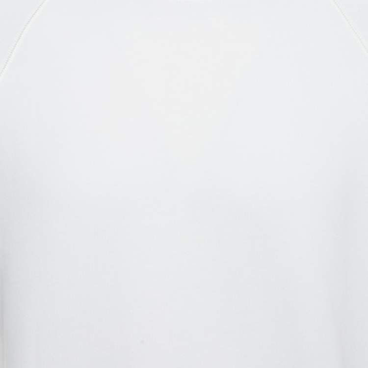 Pre Owned Moncler Genius 1952 X Awake NY White Printed Cotton Knit Sweatshirt L