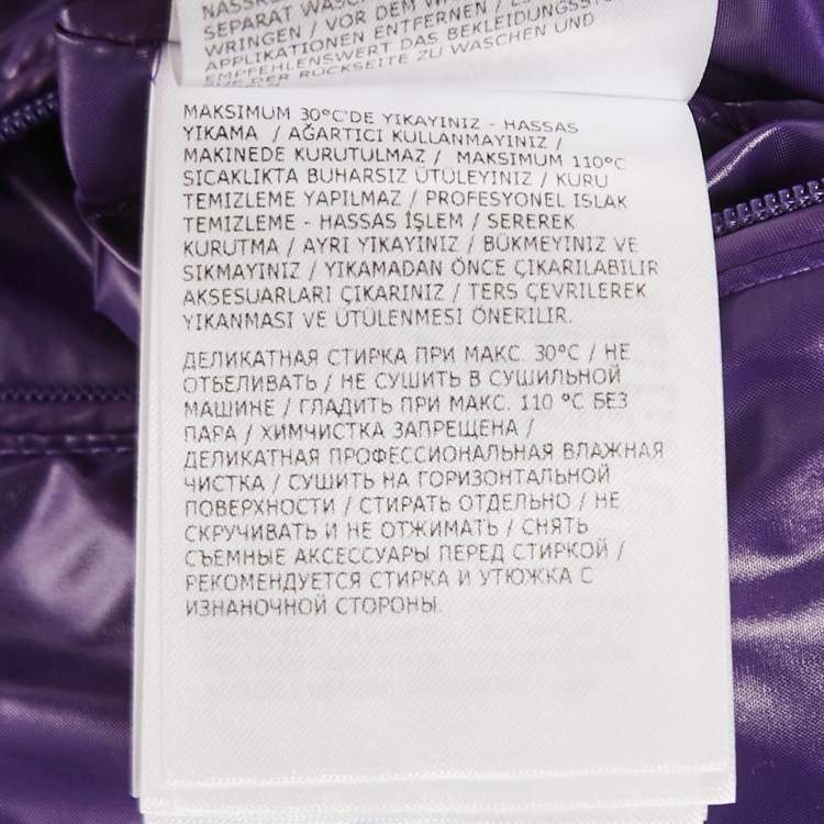 Pre Owned Moncler x Palm Angel Black Nylon Oversized Down Vest XS