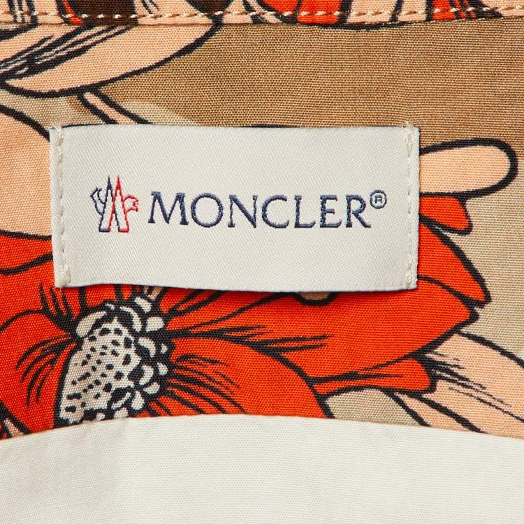 مملوكة مسبقًا قميص مونكلير قطن بطبعة زهور متعددة الألوان مقاس متوسط (ميديم)