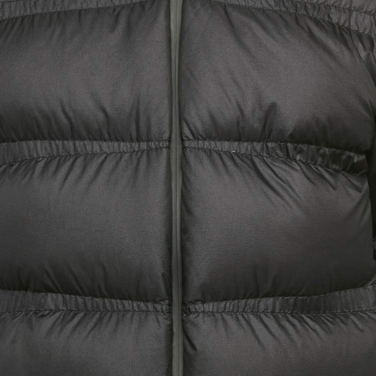 Pre Owned Moncler Black Nylon Puffer Down Masac Jacket L