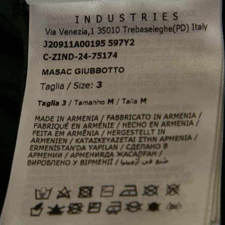 Pre Owned Moncler Black Nylon Puffer Down Masac Jacket L