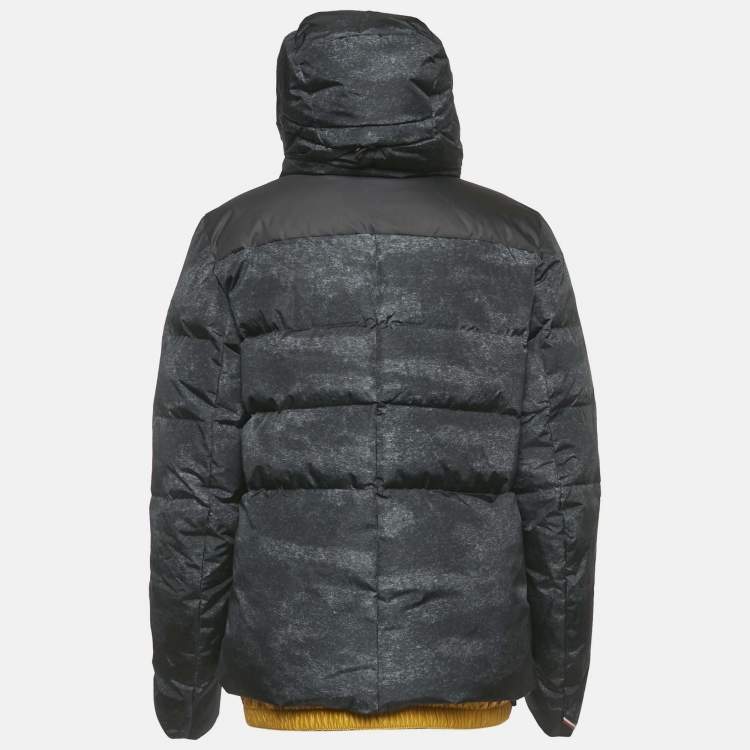مملوكة مسبقًا Moncler Grey Synthetic Grenoble Rodenberg Down Jacket XL