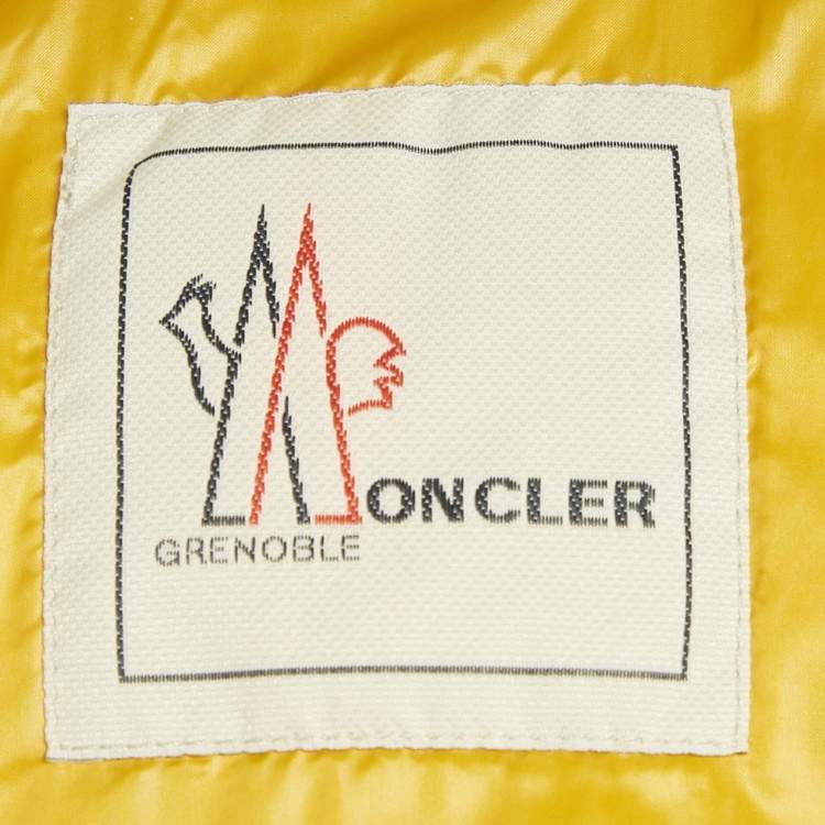 مملوكة مسبقًا Moncler Grey Synthetic Grenoble Rodenberg Down Jacket XL