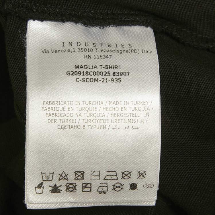 Pre Owned Moncler Black Cotton Knit Crew Neck T-Shirt L