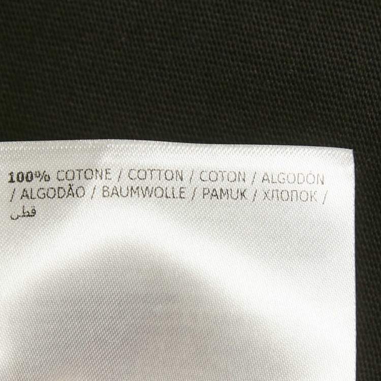 Pre Owned Moncler Black Cotton Knit Crew Neck T-Shirt L