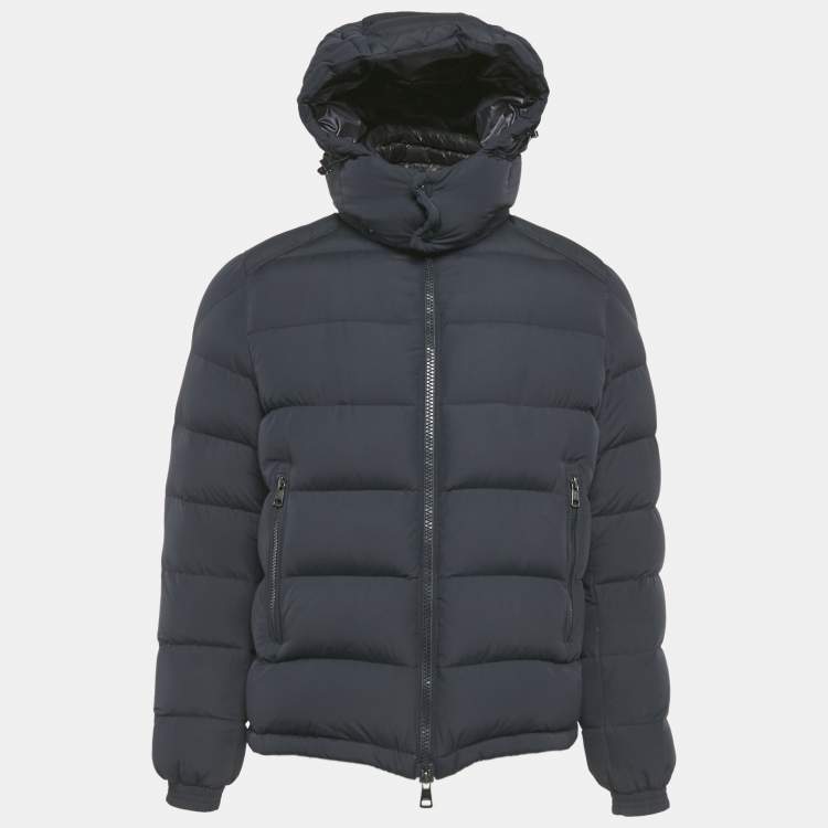 مملوكة مسبقًا Moncler Navy Blue Synthetic Puffer Down Jacket S