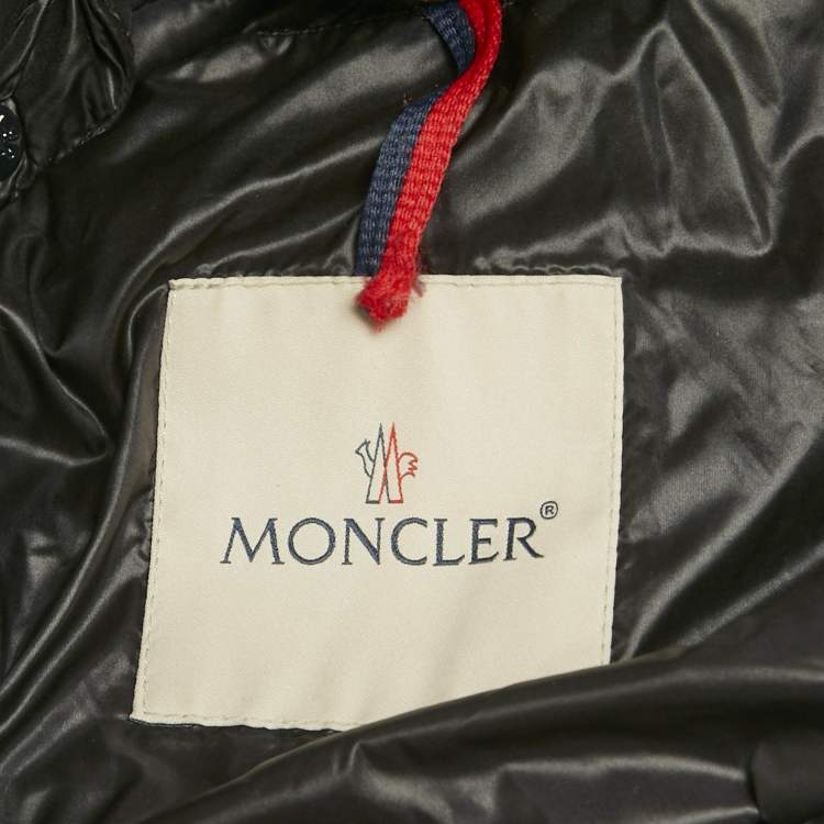 مملوكة مسبقًا Moncler Navy Blue Synthetic Puffer Down Jacket S