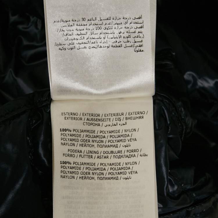 Pre Owned Moncler Navy Blue Nylon Down Puffer Jacket M