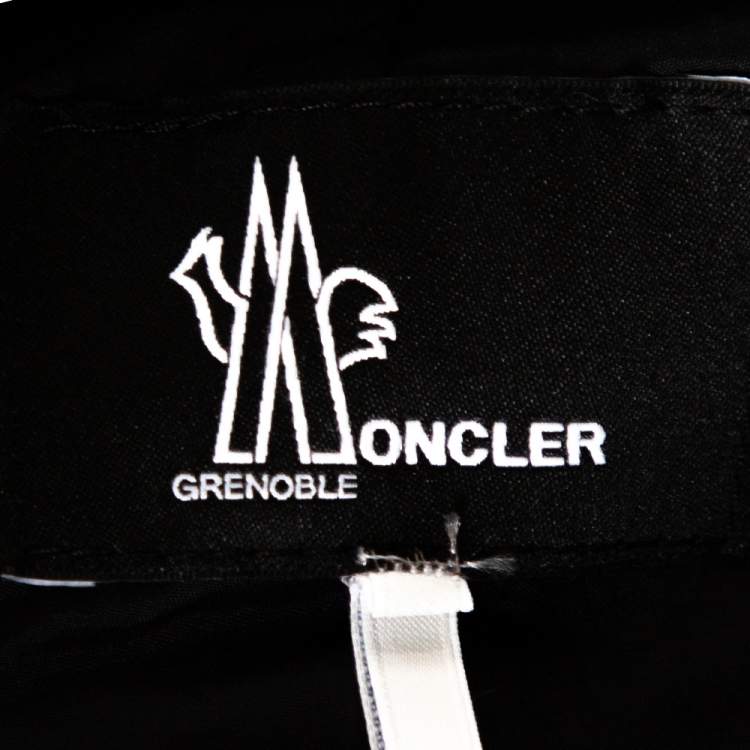 Pre Owned Moncler Navy Blue Synthetic Grenoble Trousers S 