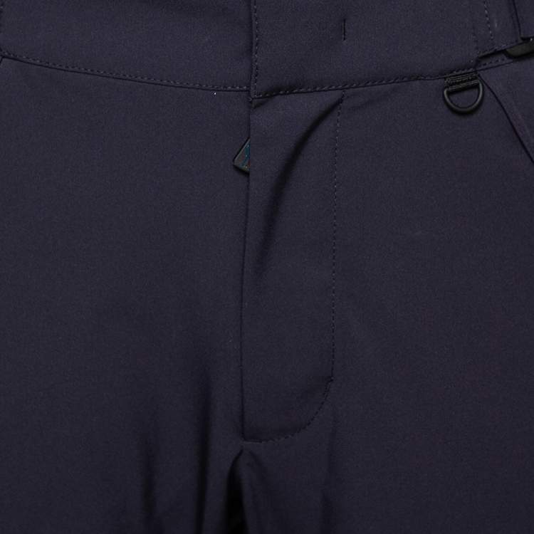 Pre Owned Moncler Navy Blue Synthetic Grenoble Trousers S 