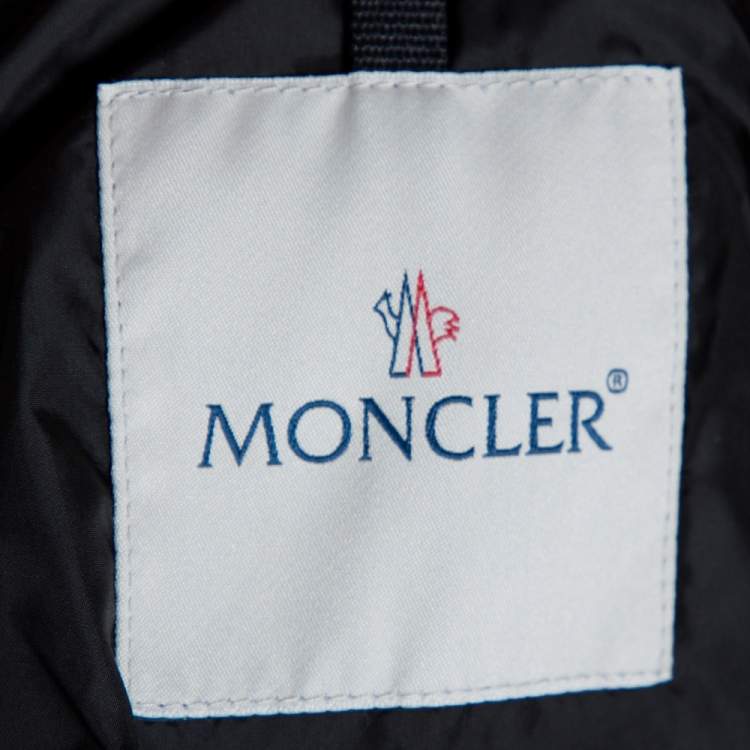 Pre Owned Moncler Black Down Quilted Allemand Jacket XL