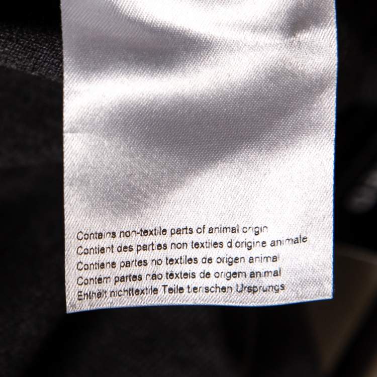 Pre Owned Moncler Grey Cotton Pique Long Sleeve Polo T-Shirt XL