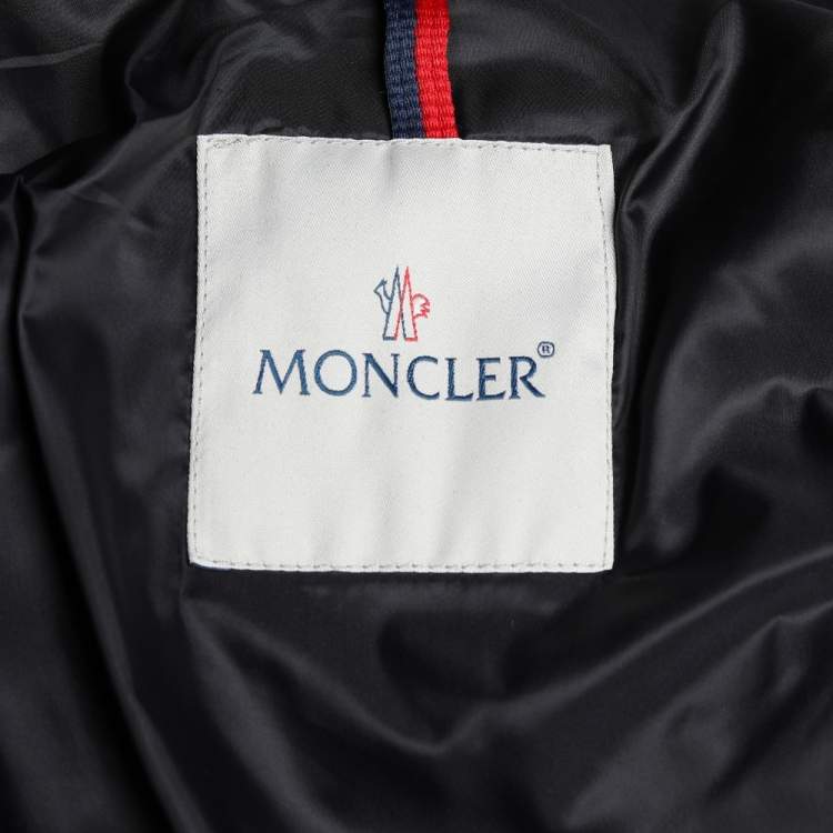 Pre Owned Moncler Back Quilted Synthetic Gaston Puffer Jacket L