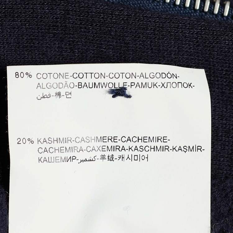 Pre Owned Moncler Gamme Bleu Blue Cotton Hoodie XL