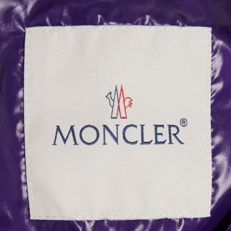 Pre Owned Moncler Green Synthetic Puffer Down Jacket S