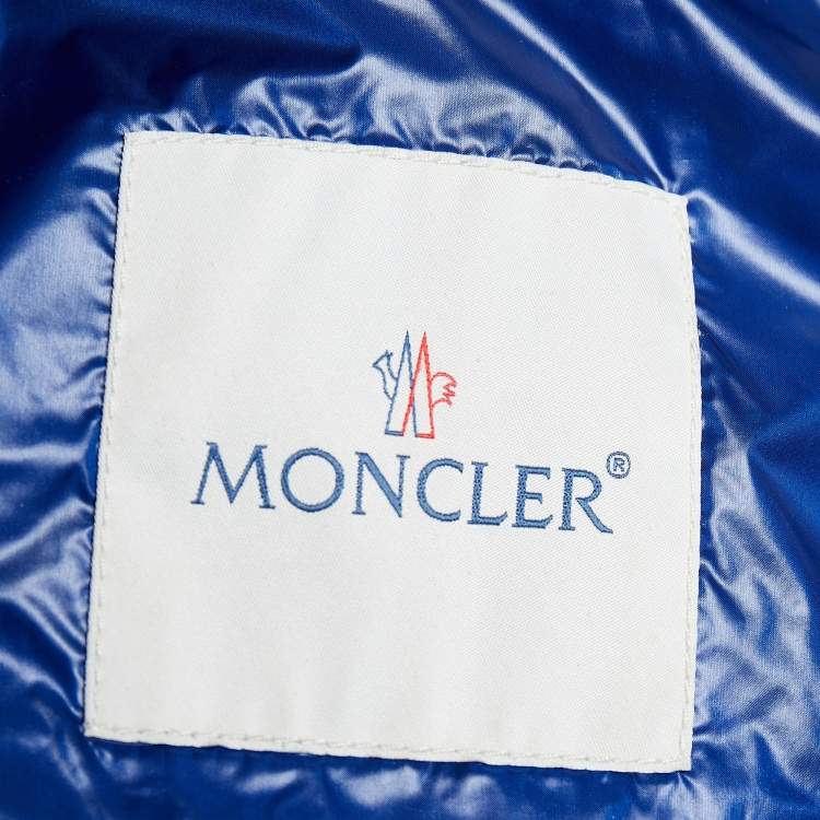 Pre Owned Moncler Blue Synthetic Quilted Acorus Jacket M