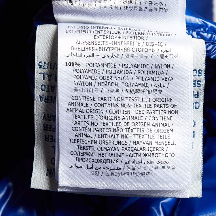 Pre Owned Moncler Blue Synthetic Quilted Acorus Jacket M