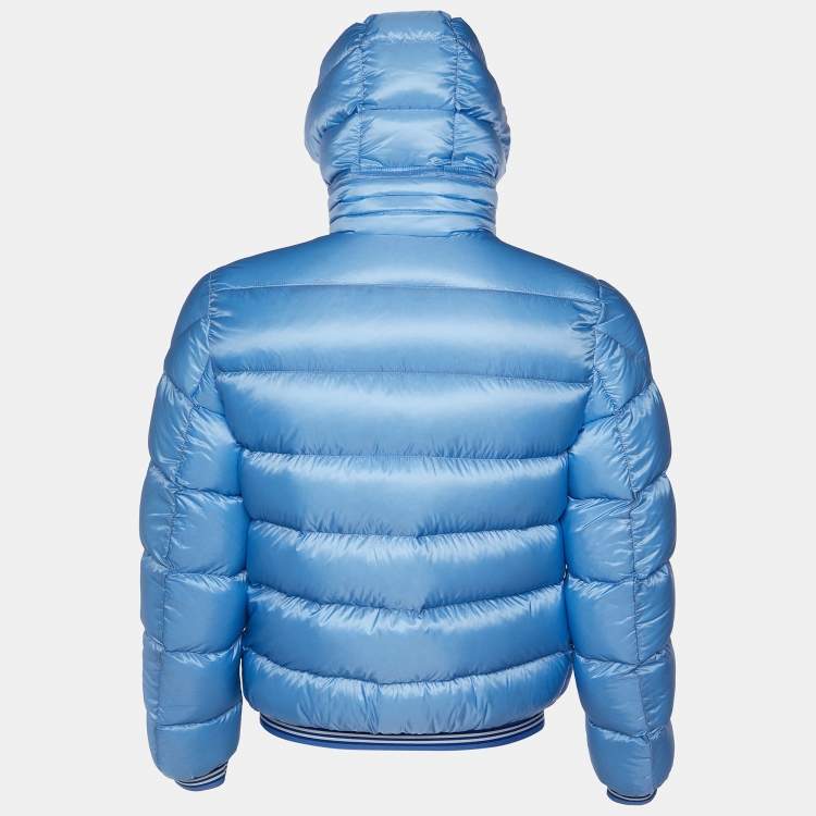 Moncler Blue Jeanbart Short Down Jacket M Moncler TLC