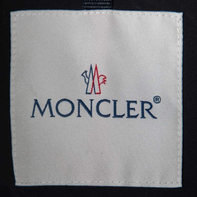 Pre Owned Moncler Black Down Nestor Short Jacket L