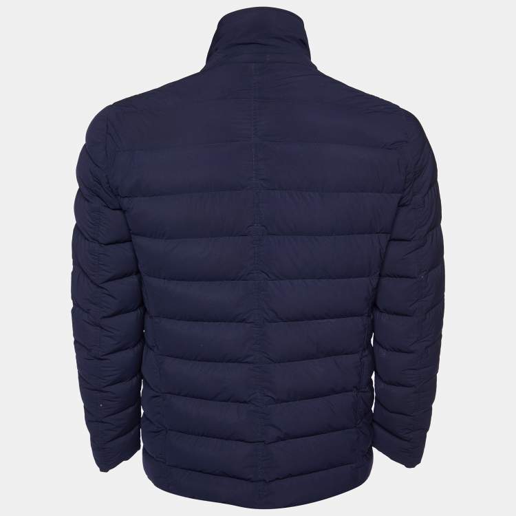Pre Owned Moncler Navy Blue Deydier Down Puffer Jacket M