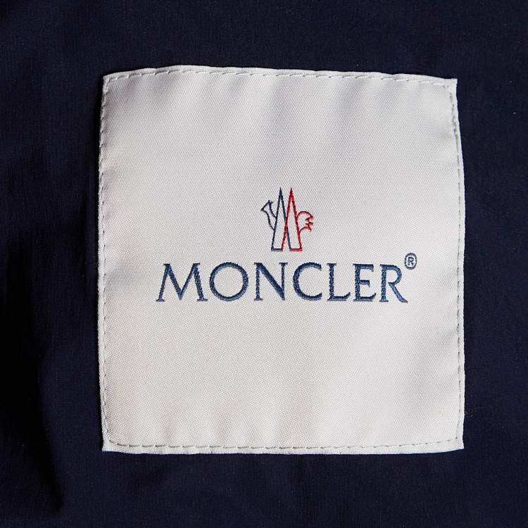 Pre Owned Moncler Navy Blue Deydier Down Puffer Jacket M