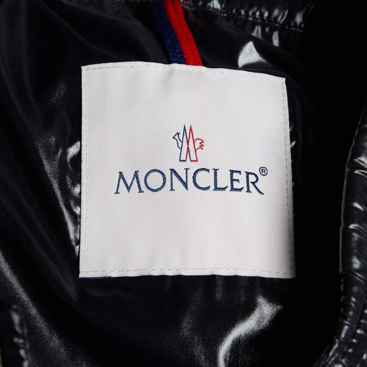 Pre Owned Moncler Black Down Quilted Veran Jacket L