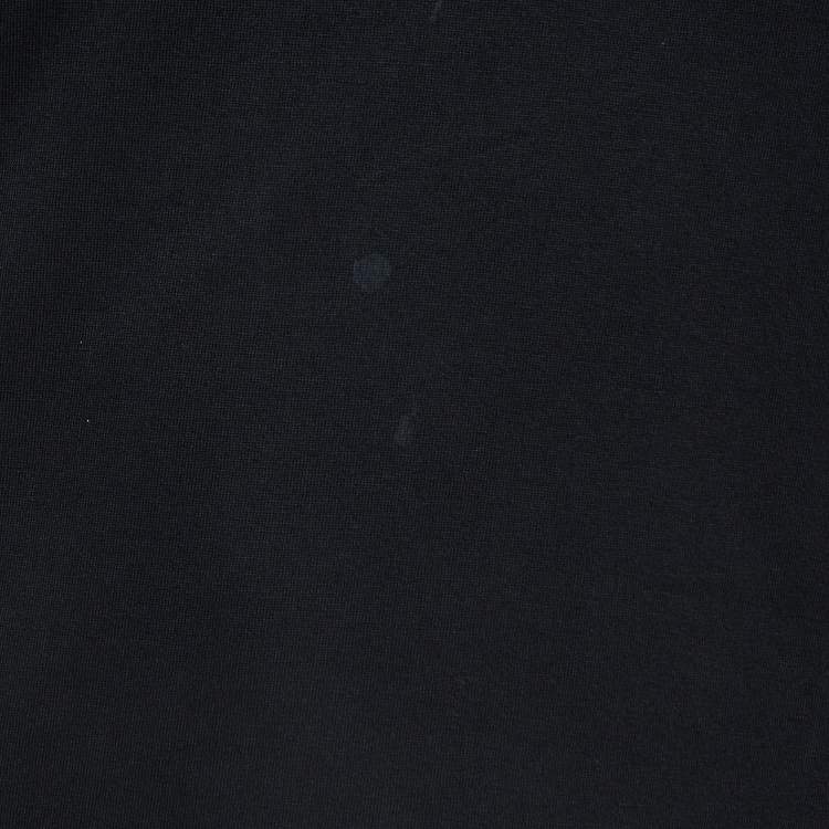 Pre Owned Moncler Black Cotton Short Sleeve T-Shirt M