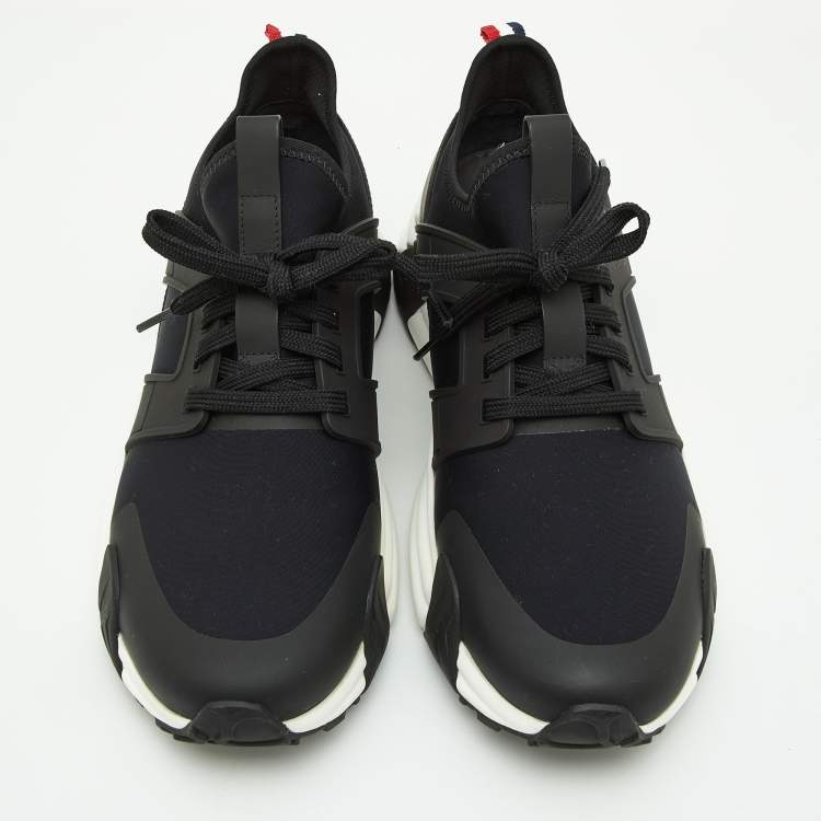 Pre Owned Moncler Black Neoprene and Rubber Horace Low-Top Sneakers Size 42