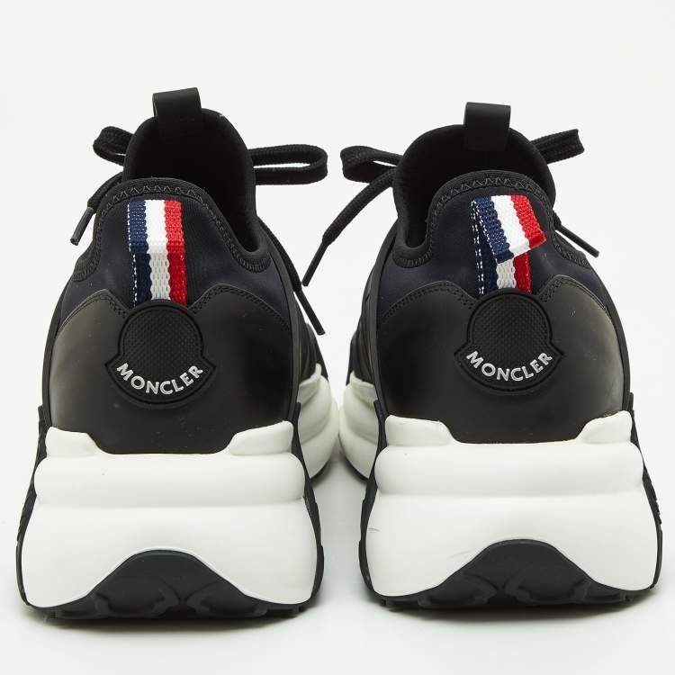 Pre Owned Moncler Black Neoprene and Rubber Horace Low-Top Sneakers Size 42