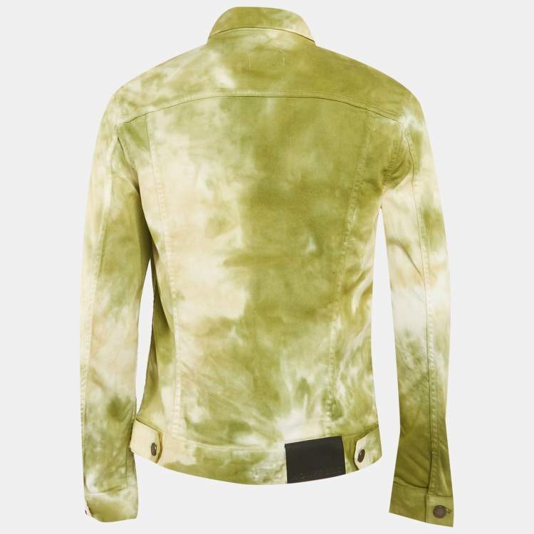 Pre Owned Monfrere Green Tie-Dye Cotton The Dean Jacket M