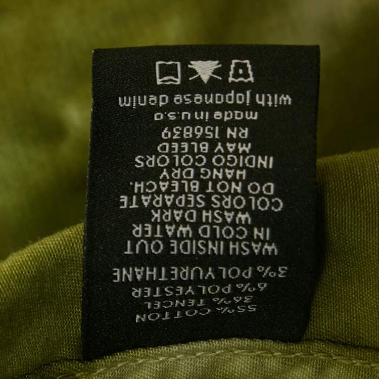 Pre Owned Monfrere Green Tie-Dye Cotton The Dean Jacket M