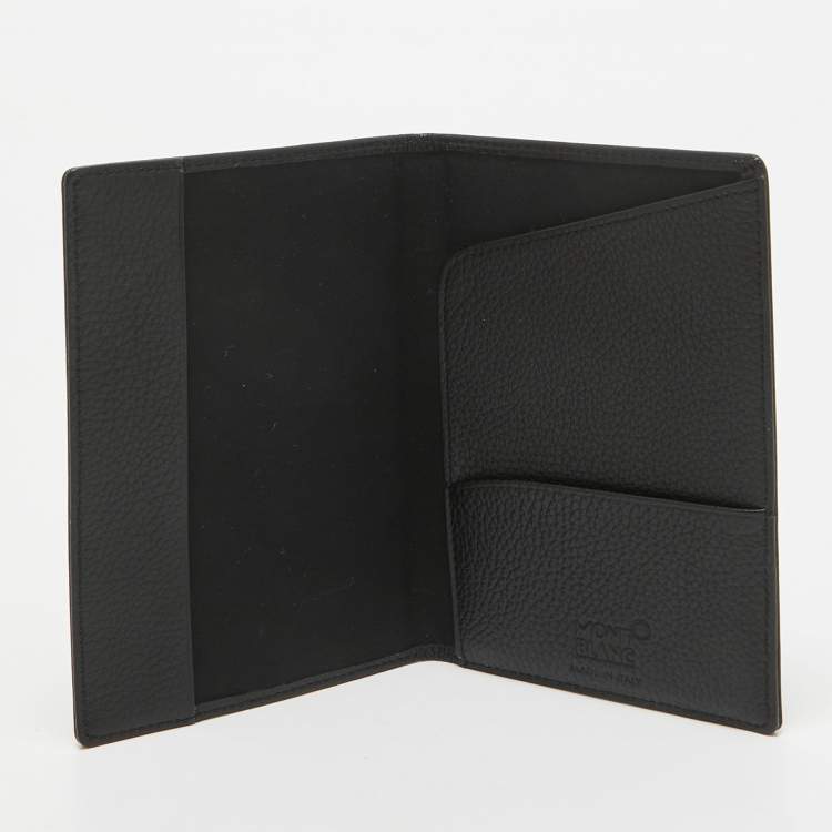 Pre Owned Montblanc Black Leather Meisterstück Passport Holder