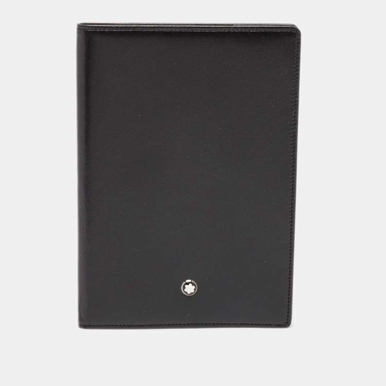 Pre Owned Montblanc Black Leather Meisterstuck Passport Holder