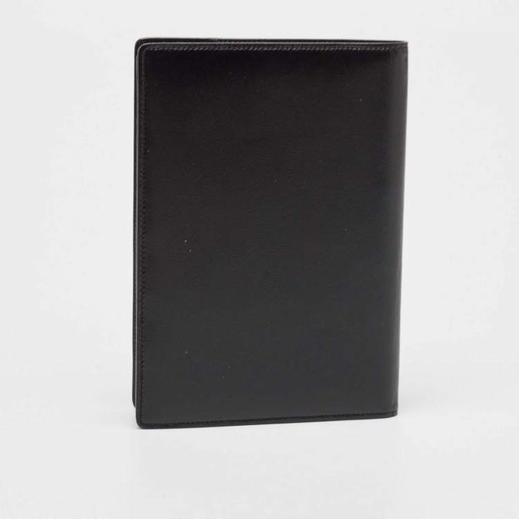 Pre Owned Montblanc Black Leather Meisterstuck Passport Holder