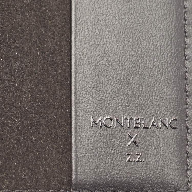 Pre Owned Montblanc x Zidane Green Textured Leather Extreme 3.0 Passport Holder